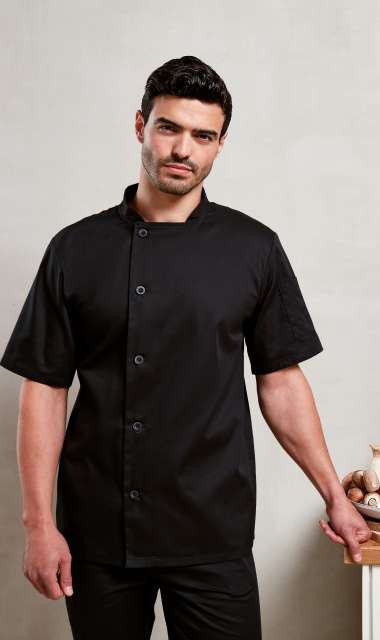 'Essential' Short Sleeve Chef'S Jacket