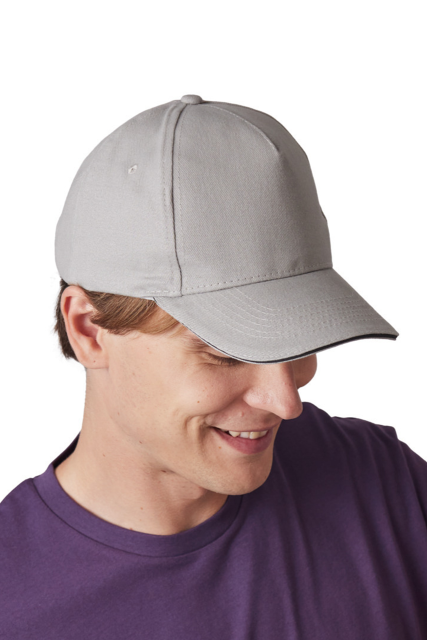 5 Panels Cotton Sandwich Cap