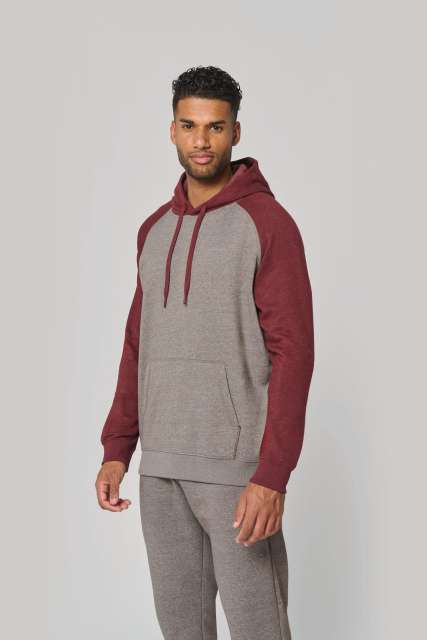 Adult Two-Tone Hooded Sweatshirt
