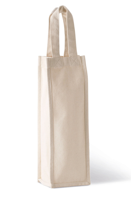Cotton Canvas Bottle Bag