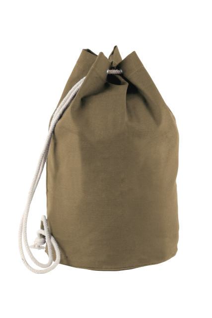 Cotton Sailor-Style Bag With Drawstring
