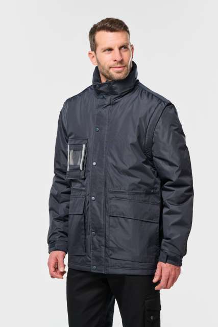 Detachable-Sleeved Workwear Parka