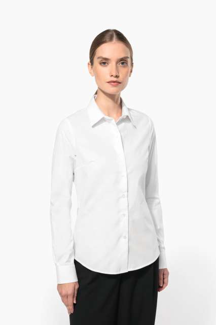 Ladies’ Long-Sleeved Cotton Poplin Shirt