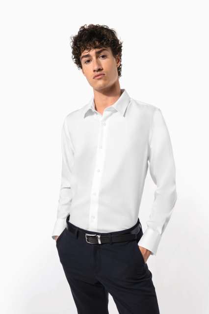 Men'S Fitted Long-Sleeved Non-Iron Shirt