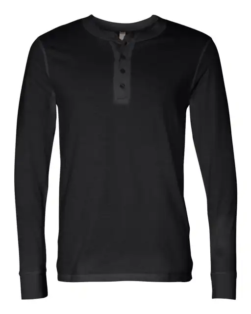 Men'S Jersey Long Sleeve Henley