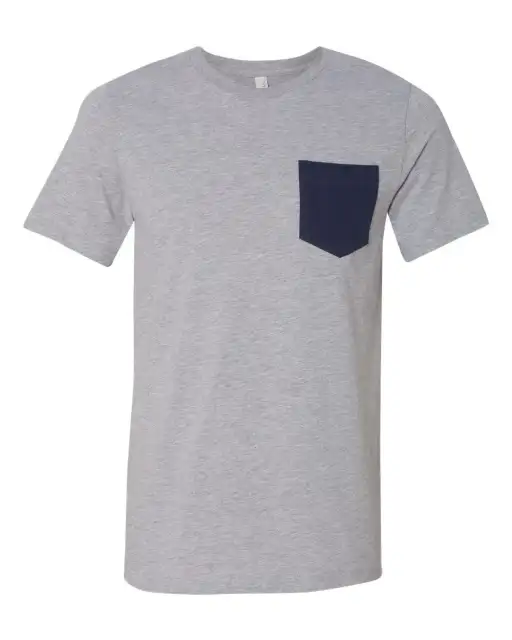 Men'S Jersey Short Sleeve Pocket Tee