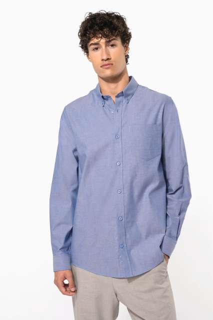 Men'S Long-Sleeved Oxford Shirt