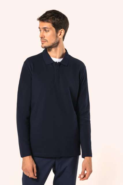 Men'S Long-Sleeved Supima Polo Shirt