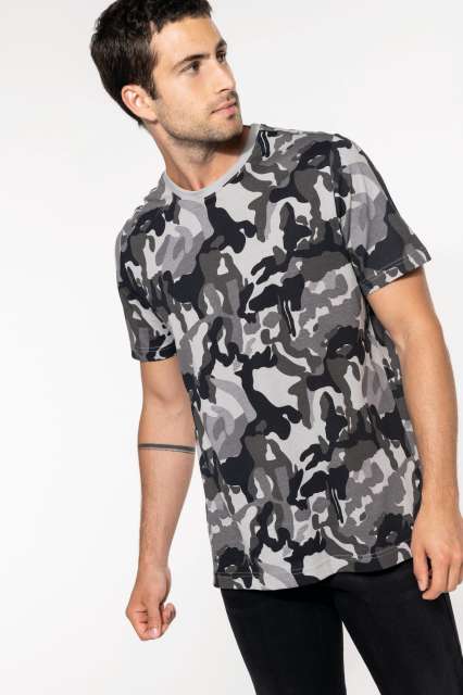 Men'S Short-Sleeved Camo T-Shirt