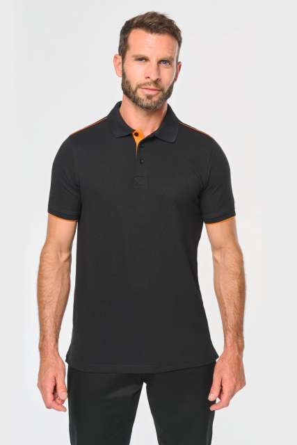 Men'S Short-Sleeved Contrasting Daytoday Polo Shirt