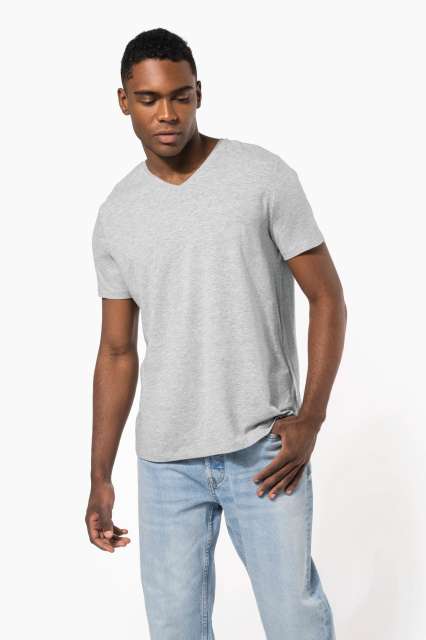 Men'S Short-Sleeved V-Neck T-Shirt