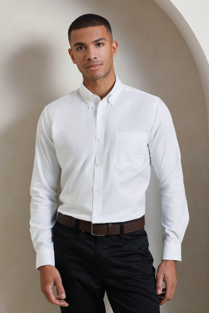 Men’S Long Sleeve Signature Oxford Shirt