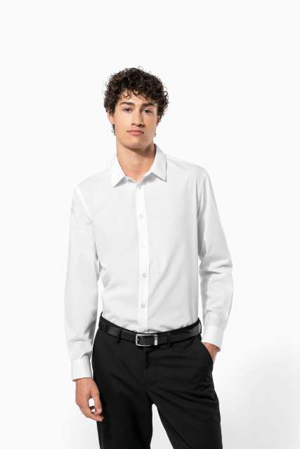 Men’S Poplin Easy Care Polycotton Shirt