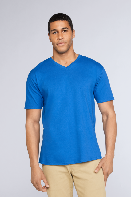 Premium Cotton Adult V-Neck T-Shirt