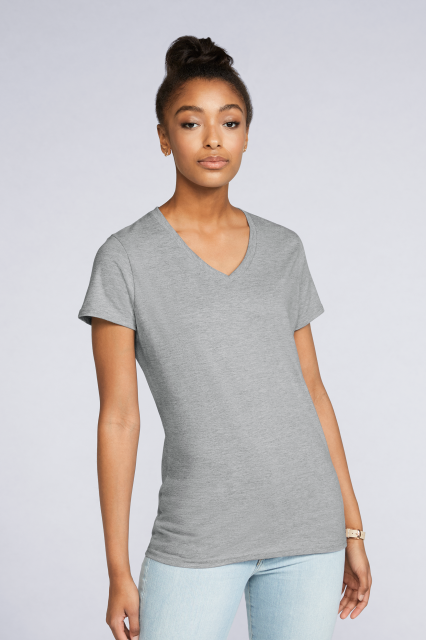 Premium Cotton Ladies' V-Neck T-Shirt