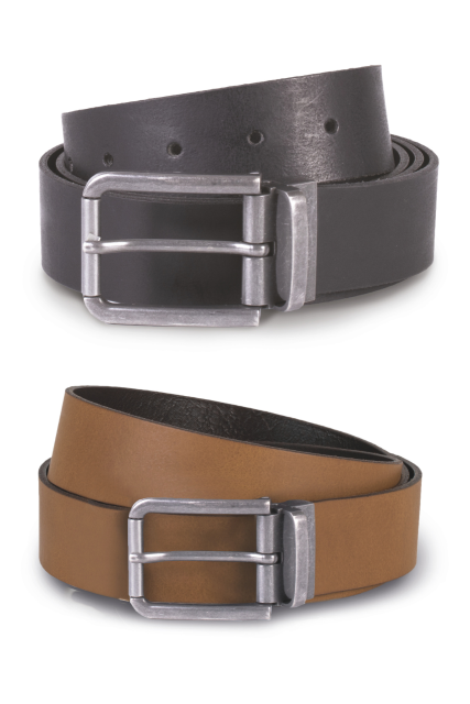 Raw Edge Leather Belt - 35Mm