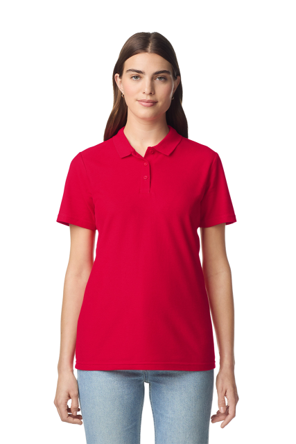 Softstyle Ladies' Double Piqué Polo