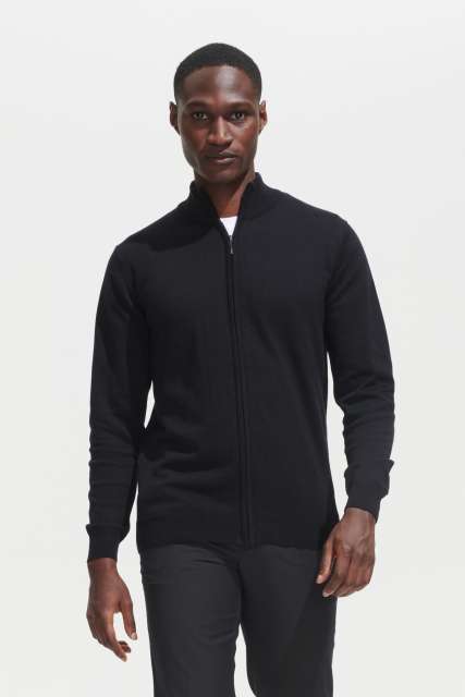 Sol'S Gordon Men Zipped Knitted Cardigan