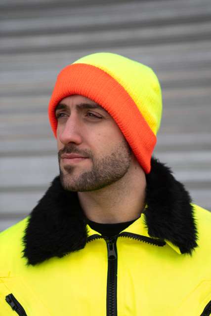 Two-Tone Knitted Hat - Metz