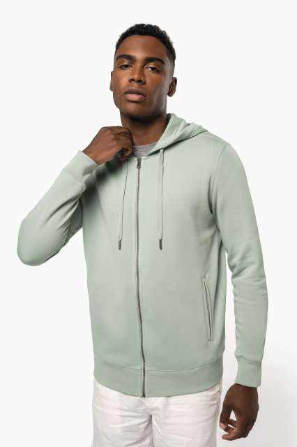 Unisex Eco-Friendly French Terry Zipped Hooded Sweatshirt