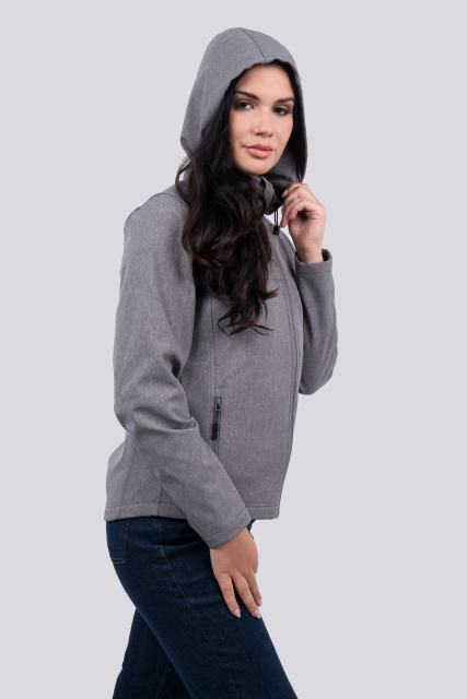 Women’S 3-Layer Detachable Hooded Softshell Jacket
